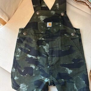 Carhartt Kids Green Camo Overalls 18mo
